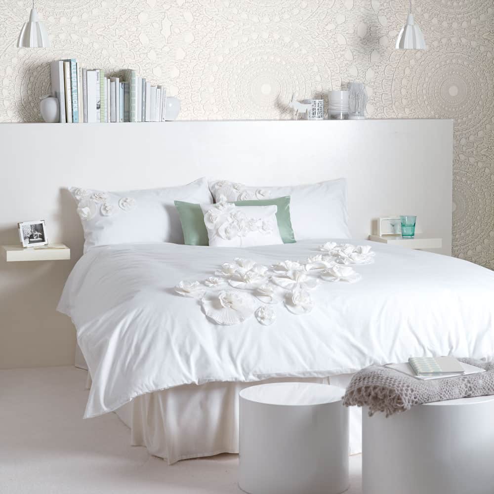 white bedroom - It’s All About Texture