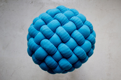fun knitted stool cushions claire anne o'brien 5