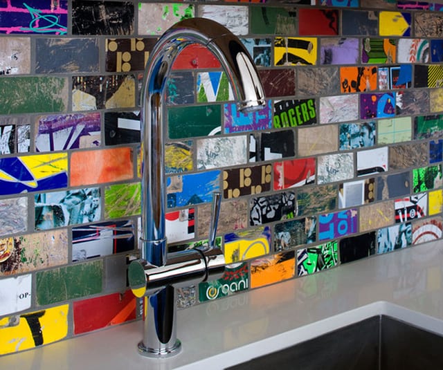 unusual tile ideas recycled skateboard