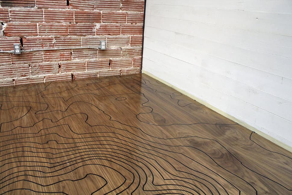 CNC Machine Engraved Floor with a Romantic Backstory: by Kara Paslay Designs